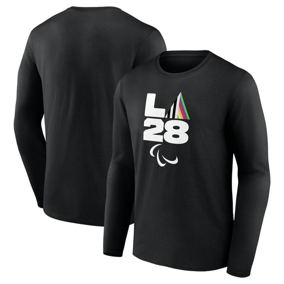 Men's Black LA 2028 Summer Paralympics Prism Long Sleeve T-Shirt