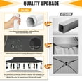 thumbnail image 5 of COBIZI 10x30 Pop-up Canopy Tent, Heavy-Duty, Waterproof, 8 Removable Sidewalls, UPF 50, Black, 5 of 11