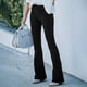 thumbnail image 4 of ICHUANYI Clearance Women's Fashion Comfortable Solid Color Pocket Casual Flared Pants(Black, XXL) ICHUANYI WER2023080802454, 4 of 9