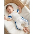 thumbnail image 5 of BemeyourBBs Newborn Baby Boys Spring Summer Fall Clothes Infant Baby Boy Mama's Boy Outfits Waffle Patchwork Bear Embroidered Short Sleeve Rompers Long Pants 2Pcs Clothes Set, 5 of 9