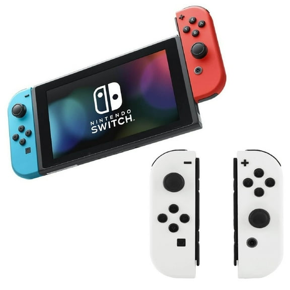 Restored Nintendo Switch Console with Two Joy-Con Bundle - Blue/Red & White (Refurbished)