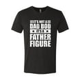 thumbnail image 2 of Wild Bobby, It's Not a Dad Bod, It's a Father Figure Funny Gift Dad, Papa Father's Day, Men Premium Tri Blend Tee, Vintage Black, 2XL, 2 of 3