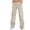 Khaki, variant on Womens Cargo Pants with Pockets Boyfriend Baggy Sweatpants Straight Wide Leg Pants Multi Pocket Denim Cargo Jean Trouser