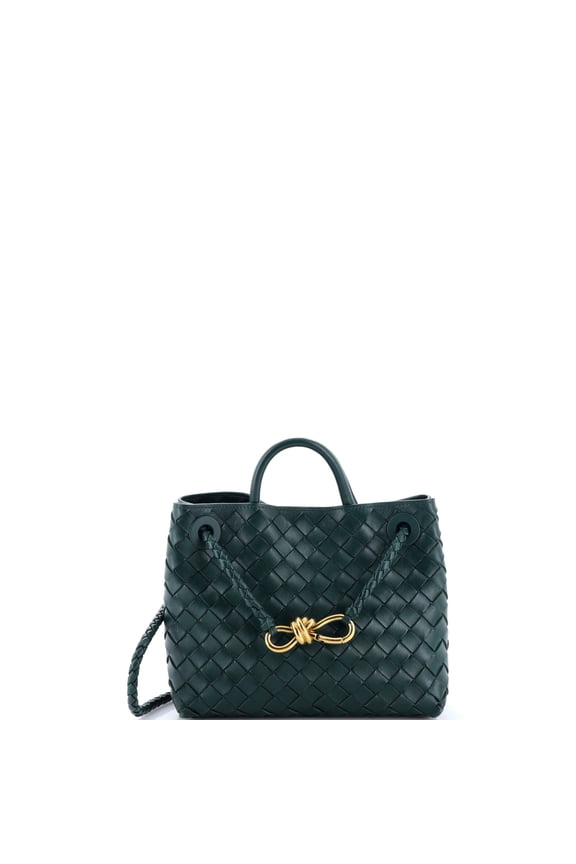 Pre-Owned Andiamo Top Handle Bag Intrecciato Nappa Small By Rebag