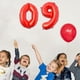 thumbnail image 2 of Bearachild Globo de número de 32 pulgadas, globo decorativo de papel de aluminio, cumpleaños, boda, fiesta, regalo de vacaciones, decoración Kits de decoración para fiestas rojo nueve, 2 of 3