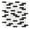 Black & White, variant on The Tile Life Victory Mixed Brick 12x12 Copper Glass Backsplash Wall Kitchen Tile - 4x4 Sample
