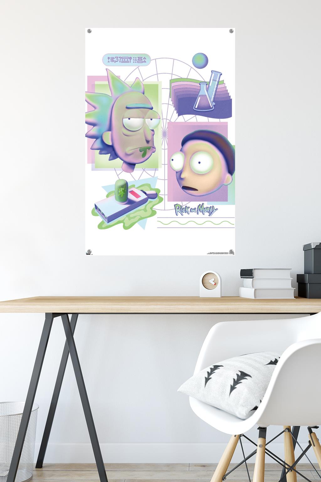 Rick And Morty - Chemistry Wall Poster with Push Pins, 22.375" x 34"