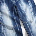 thumbnail image 4 of Tejiojio Men's and Big Men's Relaxed Fit Men's High-end Stretch Light Color Print Trendy Slim Jeans, 4 of 7