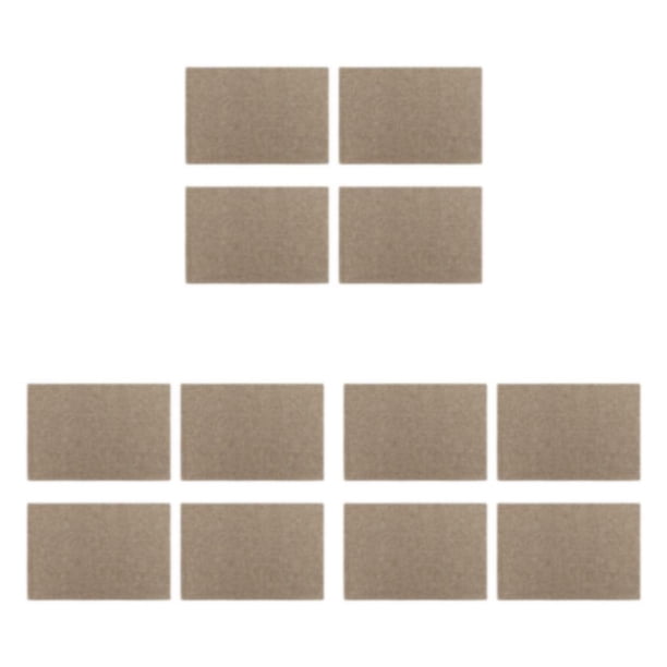 Inteprter 4 piezas de manteles individuales de lino con aislamiento térmico para de comedor, vajilla lavable, mantel individual para el hogar, Type1 NO1