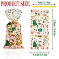 thumbnail image 2 of Christmas Candy Cellophane Bags Xmas Clear Candy Bags Cellophane Gift Bags with 200PCS Gold Twist Ties for Christmas Party Supplies, 2 of 6