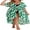 Green Leaf, variant on Women Plus Size Long Cover up Stripe Bikini Coverups Kimono Tie Front Bathing Suit Swimsuit Beachwear