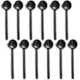 thumbnail image 1 of Cucharas Dicunoy 12 piezas negras de acero inoxidable mini de 13 cm, 1 of 7