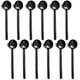 thumbnail image 1 of Cucharas Dicunoy 12 piezas negras de acero inoxidable mini de 13 cm, 1 of 7