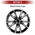thumbnail image 3 of Unique Bargains 60mm 2.36" Carbon Fiber Pattern Black Wheel Hub Center Caps Wheel Hub Caps Cover Protectors, 3 of 6