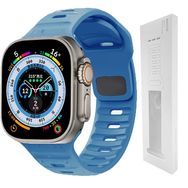 Correa de silicona suave para Apple Watch Band Ultra 49mm 44mm 45mm 42mm 41mm 42mm 38mm correa de reloj deportiva iwatch Serise 8 7 6 5 pulsera Dengxun unisex