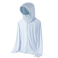 thumbnail image 2 of Hilenly Lightweight Sun Protection Hooded Jacket for Women Plus Size Long Sleeve Ice Silk UV Shirt Zip Up Hiking Shirts, 2 of 10