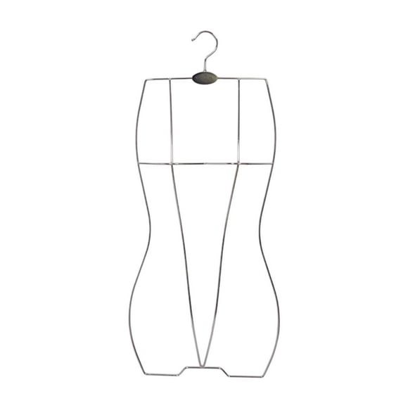 Percha de trajes de baño para niños, estante de organizador, forma de cuerpo, soporte para la exhibición de rejillas de baño para niños para tiendas Plata