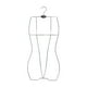 thumbnail image 1 of Percha de hierro para trajes de baño infantiles con forma de cuerpo, soporte organizador multiusos. Plata, 1 of 9