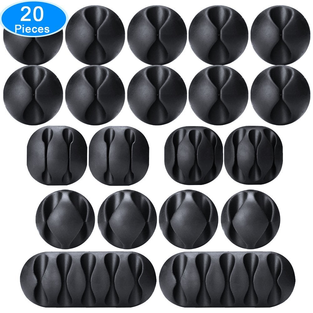 black cord clips
