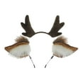 thumbnail image 3 of Diadema de asta de Pascua navideña Celebraciones navideñas Favores Banda para el cabello Navidad Marrón Zulema Aro de pelo de astas, 3 of 8