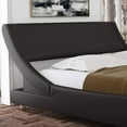 thumbnail image 7 of Amolife King Size Modern Platform Bed Frame with Adjustable Headboard, Faux Leather, Dark Brown, 7 of 7
