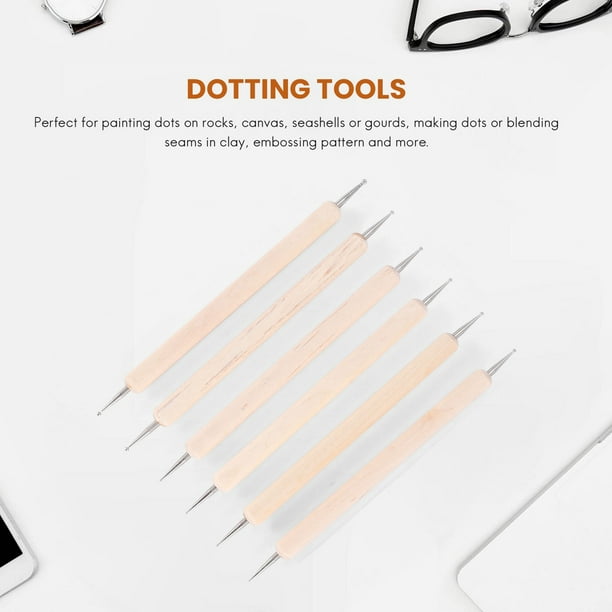 Lot De 10 Outils De Pointillage Double Pointe Sphérique – 20 Embouts Pour Mandala, Peinture Roche, Argile & Poterie