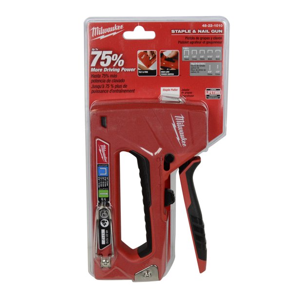 Milwaukee Tools 48221010 Staple & Nail Gun with Integrated Staple