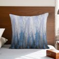 thumbnail image 6 of Throw Pillow Covers 16x16 Inch, Abstract Blue Decorative Pillow Cases for Couch Sofa Bed, Modern Gradient Minimalist Mottled Art Cotton Linen Square Home Decor Pillowcases with Hidden Zipper, 6 of 6