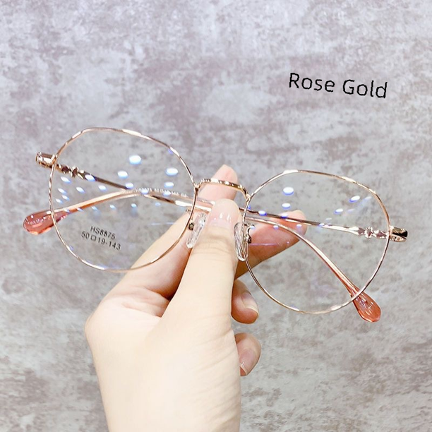 Gafas de protección contra luz azul Retro, monturas de gafas multicolor para mujer, miopía coreana