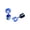 Blue, variant on LED Earrings, Shiny Glowing LED Lighting Up Stylish Earring Studs Crown Shap Ear Drop Stud, Wedding Rave Dance Party Night Out Halloween Christmas Decoration Present for Women Men
