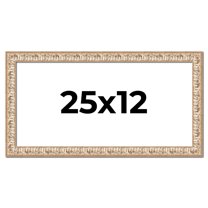 25x12 Frame White Real Wood Picture Frame Width 1.5 inches | Interior Frame Depth 0.5 inches |