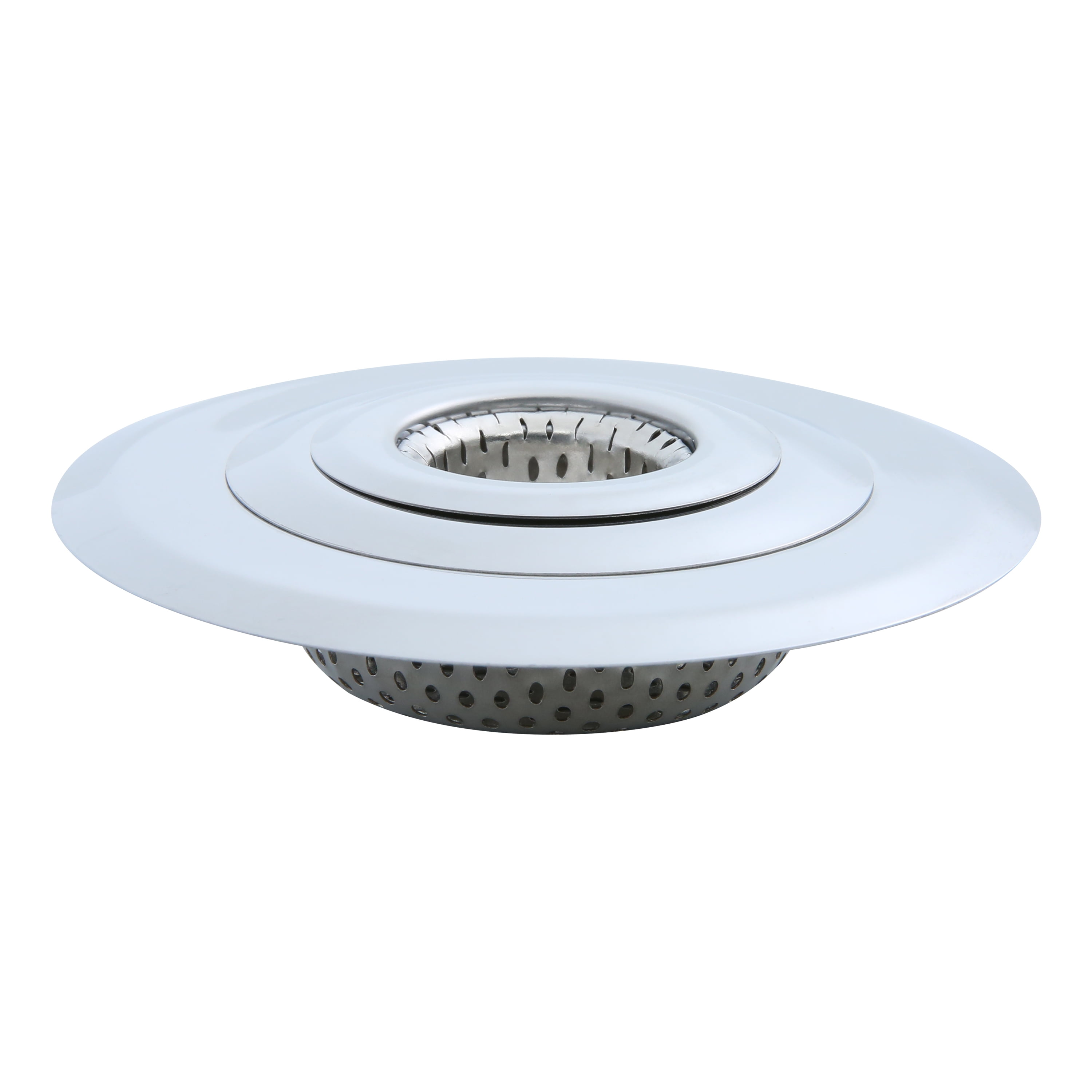 Mainstays Stainless Steel Kitchen Sink Drain Strainer Set 3 Pack 4.45", 2.95", 2.1" Silver