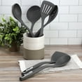 thumbnail image 5 of Oster Ridgecrest 2 Piece Silicone Kitchen Tool Serving Spoon and Turner Set in Gray, 5 of 5