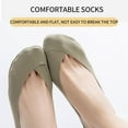 thumbnail image 4 of Hehanda 6 Pairs Low Cut No Show Socks, Invisible Ice Silk Socks for Womens Sock, Pure Cotton, Non-Slip, 4 of 6
