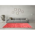 thumbnail image 3 of Ahgly Company Indoor Rectangle Abstract Red Modern Area Rugs, 7' x 9', 3 of 4