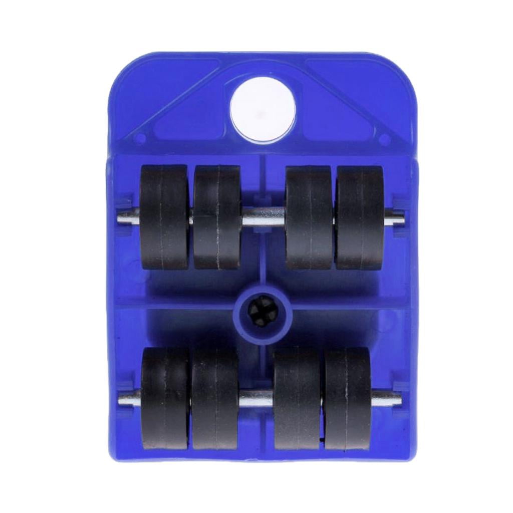 koolsoo 6xFurniture Move Tool Transport Heavy Shifter Moving Wheel Slider Blue 6 Pcs