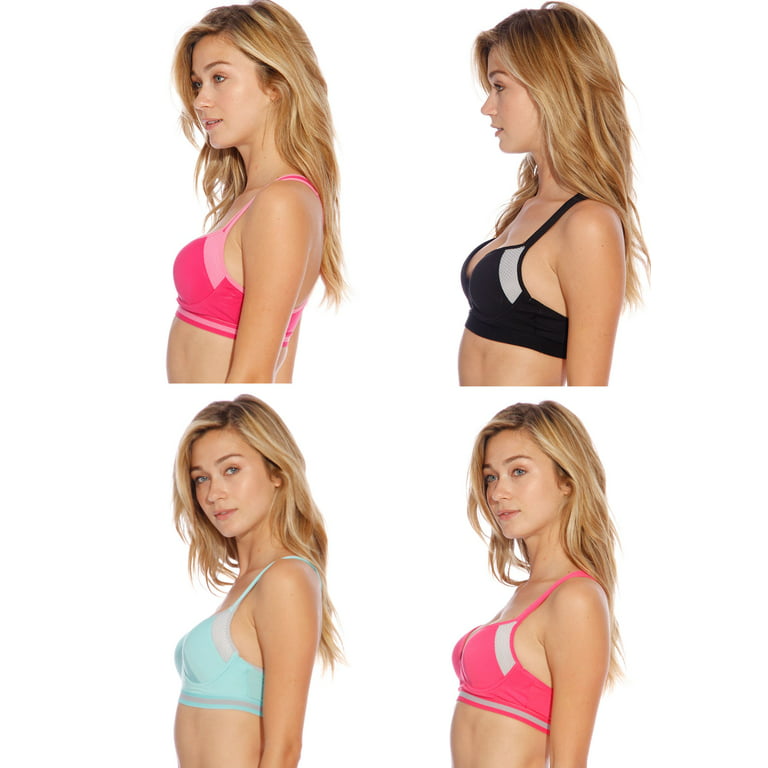 Just Intimates Racerback Sports Bra / Bras for Women (Pack of 4) :  : Clothing, Shoes & Accessories