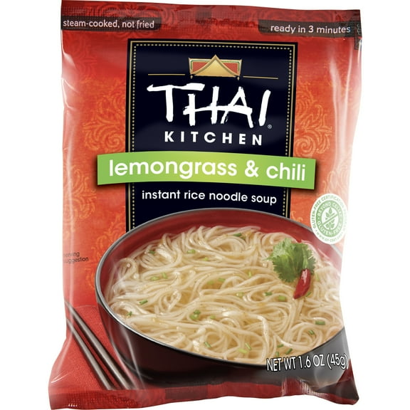 Thai Kitchen Gluten Free Gluten Free Lemongrass & Chili Instant Rice Noodle Soup, 1.6 oz Bag