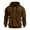 Z01-Brown, variant on Goodtrade8 Mens Hoodies with Zipper Zip up Hooded Sweatshirts Casual Athletic Plain Multi Pockets Long Sleeve Winter Sweatshirt for Men