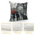 thumbnail image 4 of YINGXI Throw Pillow Covers Oil Painting Paris European City Landscape France Eiffel Tower Decor Linen Pillow Cases Home Decorative Square Pillowcases 18x18in, 4 of 5