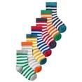 thumbnail image 1 of Ex Store Chaussettes en Coton à Rayures pour Garçons/filles (Lot de 7), 1 of 2
