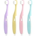 thumbnail image 1 of Juego de 8 cepillos de dientes NQ ultra suave 1 a 6 años Con limpiador de lengua, 1 of 4