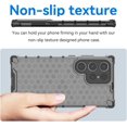 thumbnail image 3 of Clear Case for Samsung Galaxy S24 Ultra (Not S24), Non-Yellowing Anti-Scratch Back Slim Honeycomb Shockproof Phone Bumper Cover Case for Samsung Galaxy S24 Ultra Transparent Black, 3 of 16