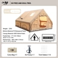 thumbnail image 3 of PAKICETUS 6-8 Person Blow Up Inflatable Waterproof Glamping Tent with Stove Jack, 3 of 8
