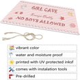 thumbnail image 3 of Girl Cave Hanging Signs and Plaques Funny Pink No Boys Allowed Wall Art Sign Water Proof Home Decor Accessory Door Craft Artwork Gifts 11.8x6inch PVC, 3 of 7
