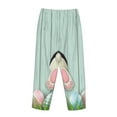 thumbnail image 5 of Kll Womens White Bunny Bottom And Easter Eggs Print Pajama Pants Soft Pajama Bottoms For Women Cozy Lounge Pants, 5 of 9