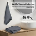 thumbnail image 5 of Waffle Weave Microfiber Cleaning Cloth, 6 Pack Highly Absorbent Cleaning Rag for Household, Reusable Kitchen Towels, Scratch-Free Barista Towels, 12 x 12 Inches, Grey, 5 of 14
