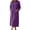Purple, variant on FAHXNVB Zip Up Robes for Women Long Sleeve House Coats with Pockets Lightweight Fall Winter Long Bathrobe Loungewear S-3XL