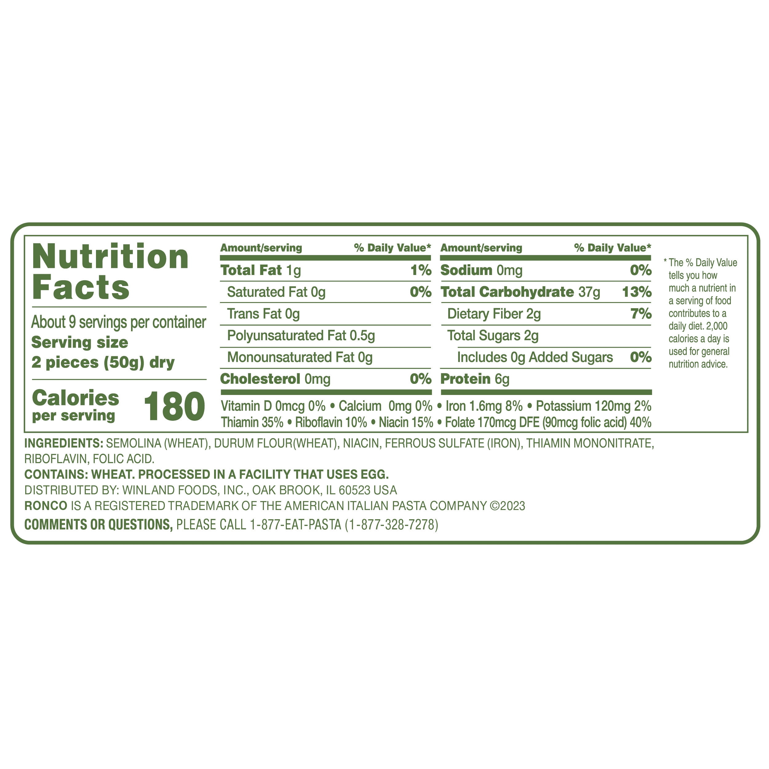 Ronco 16 ounce Lasagna