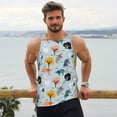 thumbnail image 6 of KLL Elephant Tree Print Men's Muscle Gym Workout Stringer Tank Tops Bodybuilding Fitness T-Shirts Tank Tops Men-4X-Large, 6 of 7